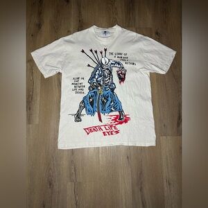Warren Lotas Death Life Eyes ‘White’ T-Shirt